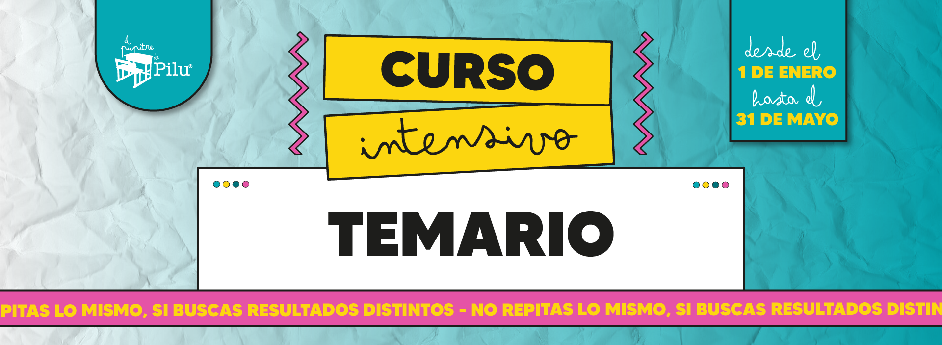 Curso intensivo de TEMARIO
